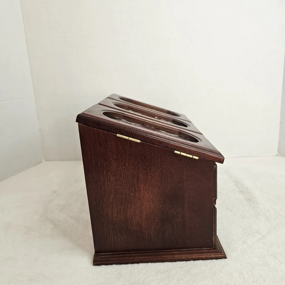 🖤Vintage wooden musical jewelry box